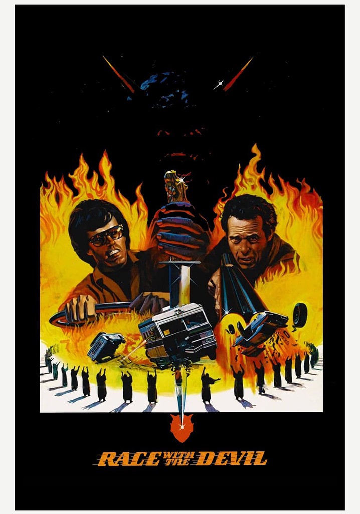 Кромешный ад сатаны (1975). Питер фонда гонки с дьяволом. Race with the Devil 1975 poster.